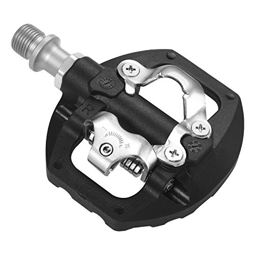 XEWEA MTB Bike Pedals Dual Platform Compatible with Shimano SPD Mountain Clipless Pedals,3-Sealed Bearing Non-Slip Lightweight Nylon Fiber Bicycle Platform Pedals for BMX MTB Spin Trekking Bike - Thumbnail 2