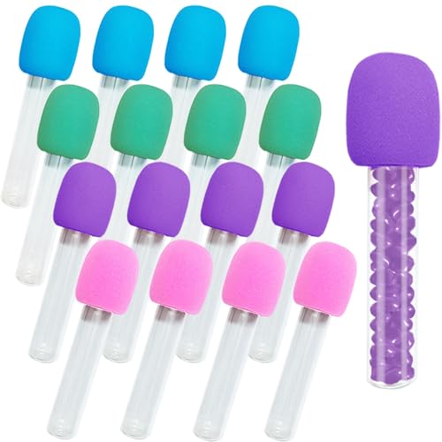WETEPUXI Microphone Candy Tubes Colorful Fake Prop Microphone Plastic Microphone Shape Candy Tube (16)