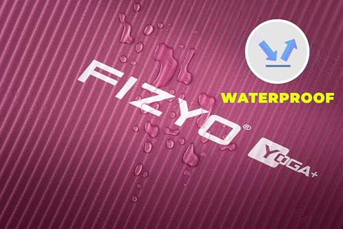 Fizyo Mata Fitness Antypoślizgowa 183×61×1 cm – Do Jogi, Ćwiczeń, Treningu, Gimnastyki – Komfortowa i Wzmocniona, Ochrona Stawów, Uniwersalna Mata Sportowa, różowa