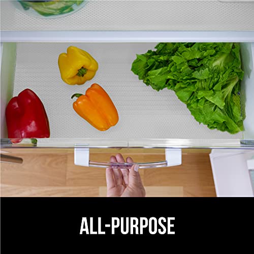 Gorilla Grip Precut Fridge Liners, 8 Pack, Waterproof Washable Shelf Liner, Slip Resistant, Slows Spills, Refrigerator Drawer, Bpa Free, Mat For Glass Shelves, Fits Fruit Drawers, Freezer Safe, Clear #TOP6