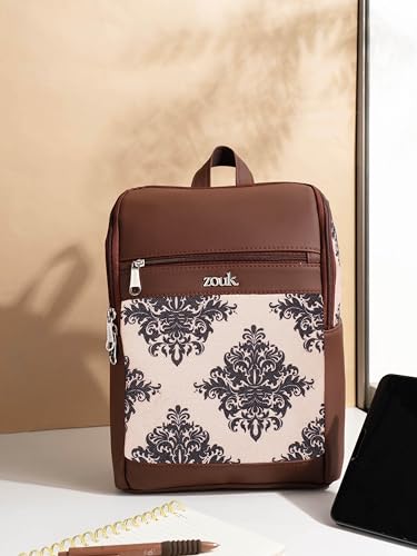 Image of ZOUK Amalia Daypack |Padded Tablet Compartment | Adjustable Straps | Water-Resistant | Men and Women | Daily Use | Lightweight |Smart & Compact |Comfortable & Stylish