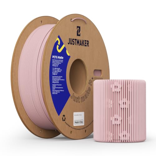JUSTMAKER PETG Matte 3D Printer Filament, +/-0.03, 1.75, 1kg, Pale Dogwood