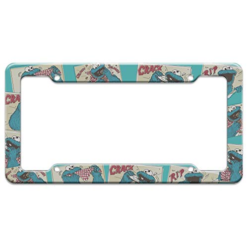 license plate frame monster - Graphics and More Sesame Street Cookie Monster Comic License Plate Tag Frame