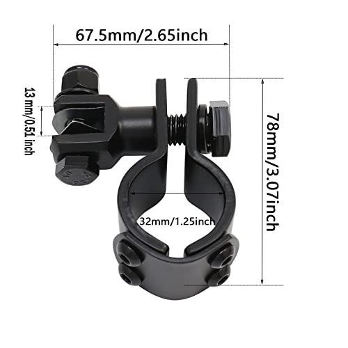 Motorcycle Highway Pegs Mount Clamp Footpegs Engine Guard Mounts Adapter Fit For Harley Yamaha Honda Suzuki Kawasaki 25Mm 32Mm 34Mm (Black) #TOP2