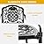 DWVO 5 Piece Outdoor Furniture Cast Aluminum Patio Dining Sets, All-Weather Patio Bistro Sets with 4 Chairs, 35 Inches Round Table with Umbrella Hole, Adjustable Feet for Balcony Backyard Deck Garden
