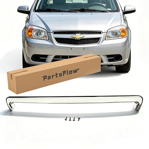 Moldura de capó cromada Partsflow Chevy Sedan Aveo 2009 2010 GM1235108