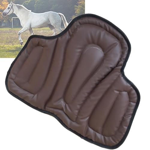 Selle de cheval western marron en mousse PU absorbant chocs - 2