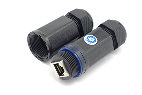 Smakn Ip68 M25 Waterproof Rj45 Coupler, Female To Female, Shielded, Field Installable（Cat.6 #TOP4