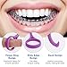 lanjue 6pcs Aligner Removar Tool, 2-in-1 Clear Aligner Removal Tool with Tongue Scraper Retainer Remover Tool Oral Care Disassembly Accessories Braces Removal Kit(6 Colors)