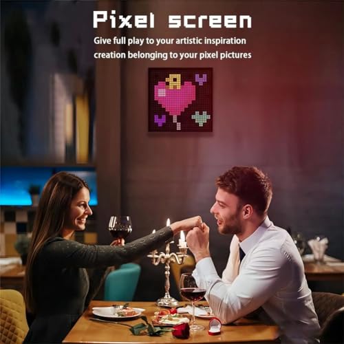 Veilleuse programmable LED 16x16 noire pour illuminer votre bureau de jeu