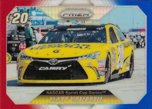 2016 Panini Prizm Red White and Blue Prizm Racing #51 Matt Kenseth Dollar General/Joe Gibbs Racing/Toyota Officially Licensed NASCAR Trading Card (Stock Photo Shown, Card in Near Mint to Mint Condition)
