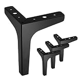 Kyuionty Set of 4 Furniture Legs 7 Inch, Modern Metal Furniture Sofa Legs for Cabinet Couch Sofa Tab