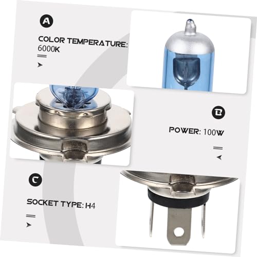 SHERCHPRY 2 Pçs Luzes LED Lâmpada Auto Halogênio Farol LED Faróis LED Motocicleta Farol Pequena Lâmp