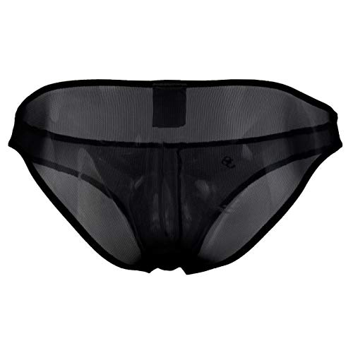 Image of NewFashionCloth Men's Fully Net Design Comfortable Cotton Spandex G-String Thong Sexy Brief Underwear
