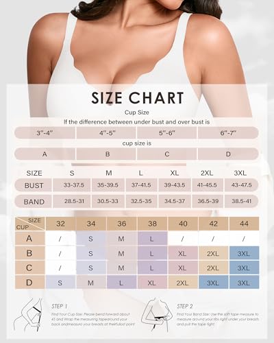 Image of Seamless Wireless Bra for Women with Support - No Underwire Full Coverage Push Up Comfort Bras