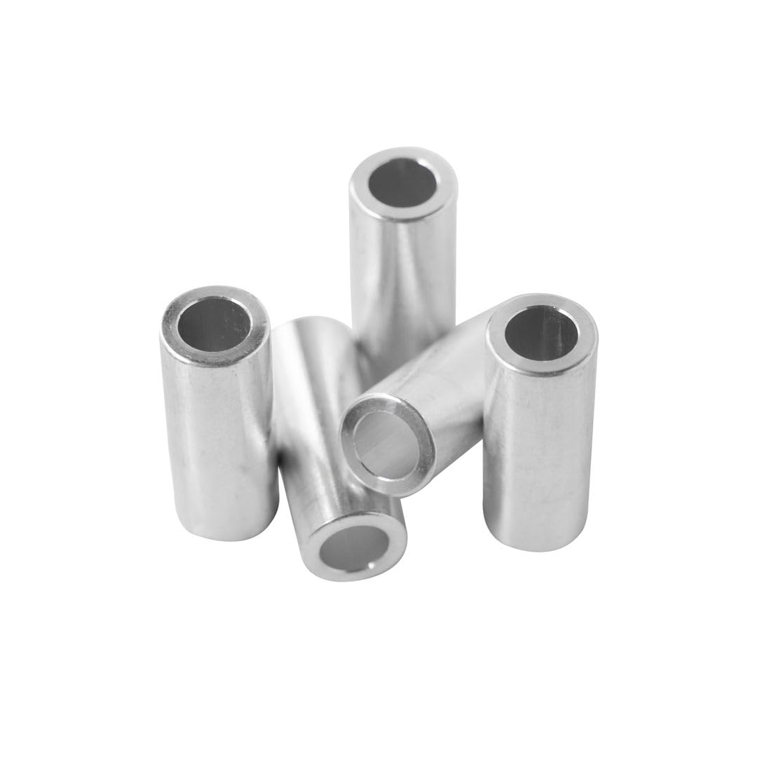 Aluminum Spacer 1/2" OD x 5/16" ID x Choose Your Length, Round Spacer Unthreaded Standoff Bushing Plain Finish, Fits Screws Bolts 5/16" or M8 by Metal Spacers Online (1-1/4" Length, 50 Pack)