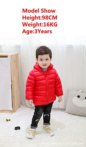 Infant And Toddler Baby Boys Girls Winter Warm Cotton Puffer Cartoon Coats Kids Thicken Jacket Outerwear (18-24Months, Pink-1) #TOP6