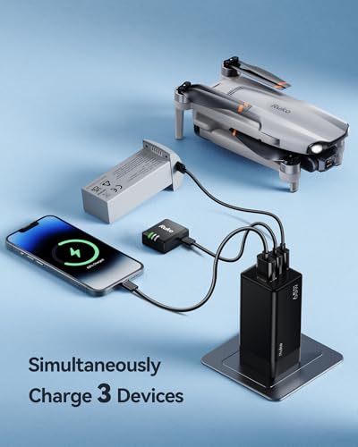 Ruko 65W USB C Travel Charger Kit, 3-Port GaN Fast Charger - image 4