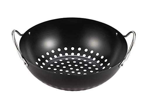 tepro Grillzubehör Gemüsewok Mini, Durchmesser ca. 20,5 cm, Boden ist gelocht
