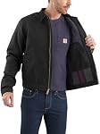 Carhartt mens Relaxed Fit Duck Blanket-Lined Detroit JacketWork Utility Outerwear