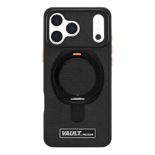 Vault by Pelican iPhone 18 Pro Max Case - Rugged MagSafe Phone Case - Black