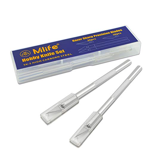 Foto von Mlife Precision Carving Craft Messer Set 60 Ersatzklingen Skalpell Schnitzmesser für DIY Art Work Cutting