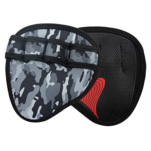 Yooghuge Almohadillas de agarre para levantamiento de pesas, protectores de palmas antideslizantes, guantes de gimnasio, almohadilla de entrenamiento para levantamiento de pesas, entrenamiento de