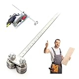 Circular Saw Straight Line Guide,Positioning Calipers for Precise Measurements & Easy Wood Cutting, Stainless Steel Precision Cutting Guide for Circular Saws, Adjustable Guide Rail