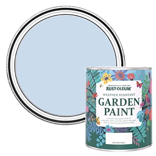 Rust-Oleum Blue Mould Resistant Garden Paint in Matt Finish - Blue Sky 750ml