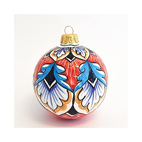 Thatsarte.com – Italian Hand Painted Ceramic Christmas Ball Ornaments For Xmas Tree Decoration Handmade In Deruta #TOP23