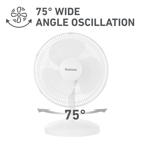 HOLMES 12" Table Fan by HOLMES - Image 4