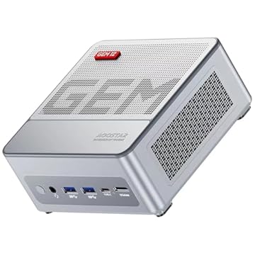 AOOSTAR GEM12 AMD Ryzen 7 5825U (8C/16T, até 4,5GHz), Mini computador SEM RAM SEM SSD Graphics 8 core 2000 MHz, suporte 4K Display/HDMI+DP+Tipo-C