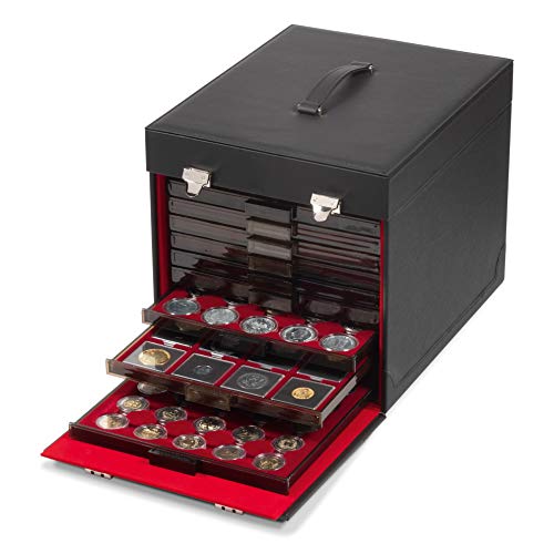 Preisvergleich Produktbild Leuchtturm MBKO10 Münzkoffer f. 10 Münzboxen schwarz