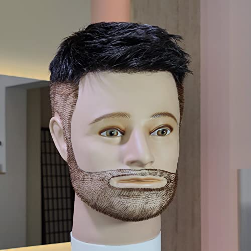 BANKER'S CUT - Sistema de pelo para hombre, cortado por la peluquería - listo para usar (1 - negro)