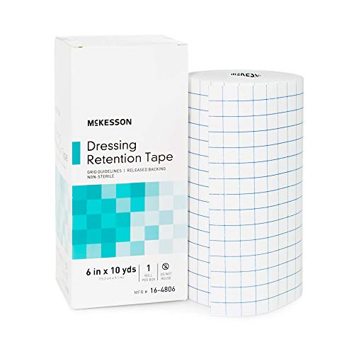 McKesson White Dressing Retention Tape NonSterile 6 Inch X 10 Yard 1 per Box