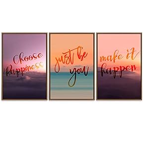 SIGNWIN Framed Canvas Wall Art Scenery Canvas Prints...
