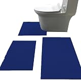 Madeals Chenille Bath Rug Set 3 Piece Bathroom Contour Rugs Combo, Soft Shaggy 2 Piece Bath Shower M