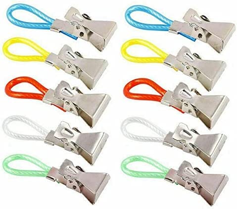 V-Vape Random 10 Pcs Towel Hanging Clips Hooks Dish Cloth Tea Hand Hangers Kitchen Cafe
