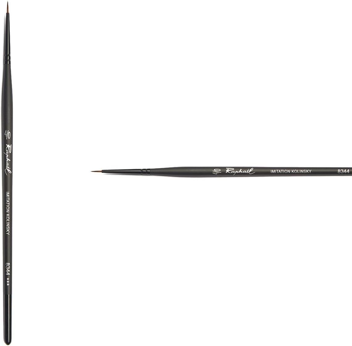 Raphael Synthetic Kolinsky Watercolor Brush, Round, 6/0