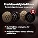 CRBN Counter Coins Pickleball Paddle Counterbalance Weights – Brass Paddle Balance Weights with 3M Adhesive – 12g Paddle Customization Weight (2 Pack)