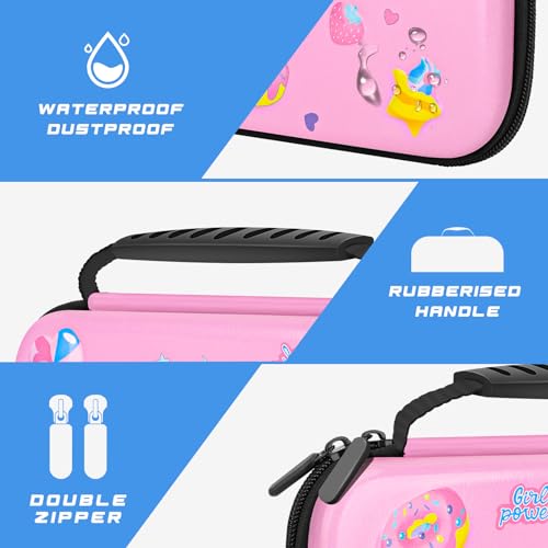 Image of homicozy Unicorn Carrying Case for Nintendo Switch & Switch OLED Console, 3D Hard Travel Shell Pouch for Nintendo Switch Console & Accessories