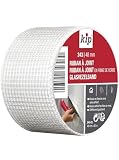 Kip – Ruban à joint en fibre de verre 243 03 – Bande adhésive idéale pour l'étanchéité des joints et des trous – Dimensions : 48mm x 20m – Couleur blanc