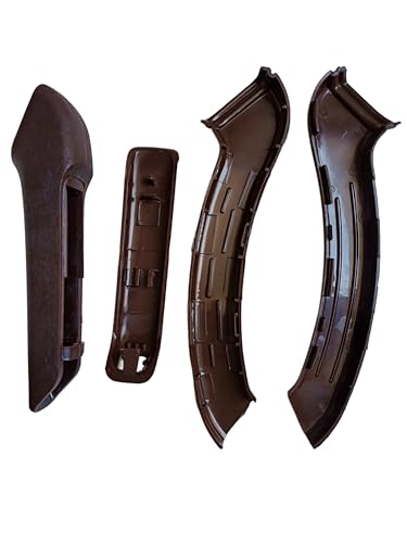 Image of Hand Brake Lever Cover Kit Compatible with Mahi,ndra XUV 500 | Premium Brown PU Leather | Anti-Slip Grip, Scratch & Dust Resistant | Easy Fit Car Interior Accessory