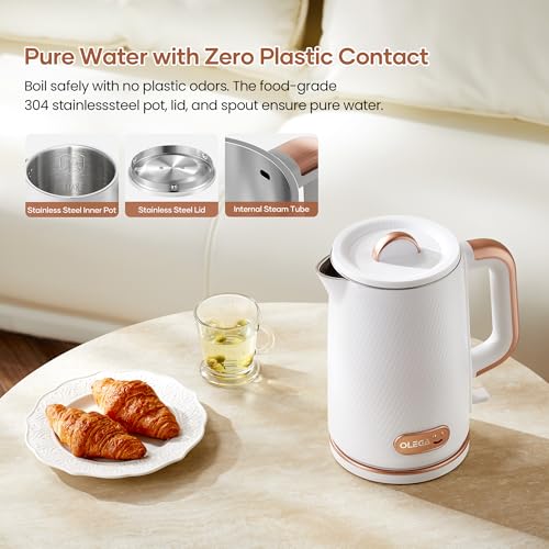 OLEGA Electric Tea Kettle: 1200W Fast Boil Electric Water Kettles 1.5L by olega - Used condition - Image 3