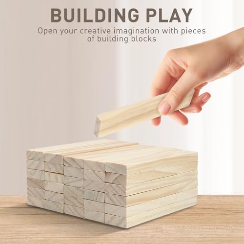 Yerozhui 30 pcs holzplatten zum basteln, holz zum basteln, schnitzholz für kinder, holzstücke zum basteln, Holzbausteine für Dekoration und Heimwerkerarbeiten, 100x20x7 mm, für Bau und Vertäfelung