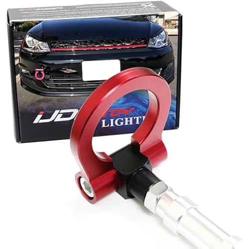 iJDMTOY Front Tow Hook Ring for Volkswagen 2015-2020 MK7 Golf GTI