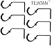 TEJATAN Curtain Bracket (Set of 6, Black)