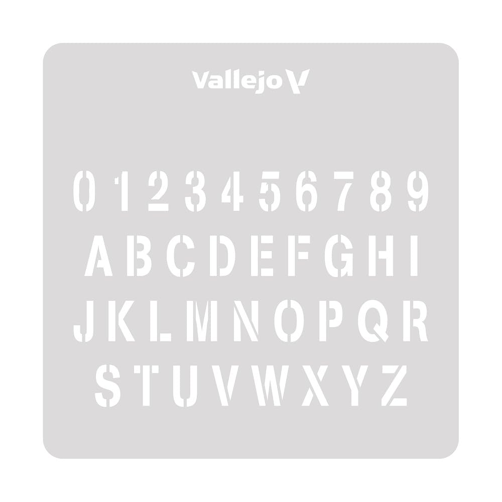 AV Vallejo Stencils - 1:35 Stamp Font - Image 3
