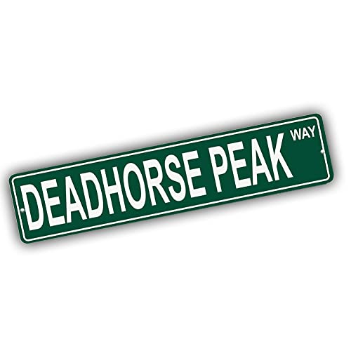 Brotherhood Aluminum Street Marker for Deadhorse Peak - Wyoming Wall Decor