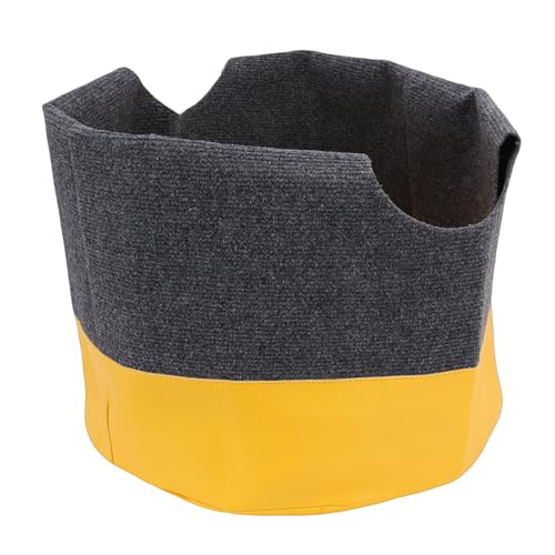 Bolsa Túnel para Gatos de interior con alfombra de juego gris 4